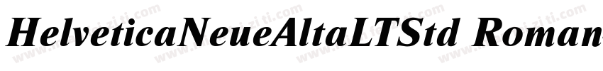 HelveticaNeueAltaLTStd Roman字体转换